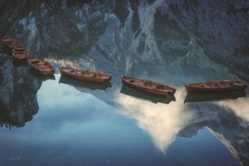 Boats of Braies II | Obraz na stenu