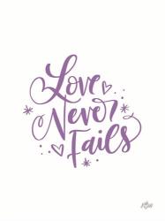 Love Never Fails | Obraz na stenu