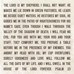 The Lord is My Shepherd | Obraz na stenu