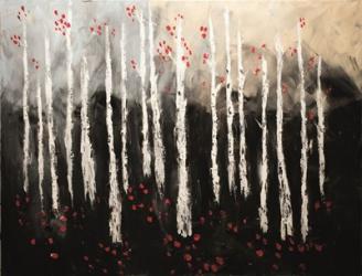 Little Red Birch Forest | Obraz na stenu