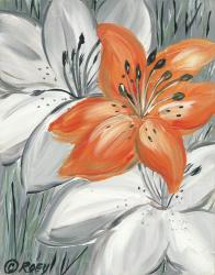 Tiger Lily in Orange | Obraz na stenu