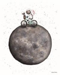 Bike on Moon | Obraz na stenu