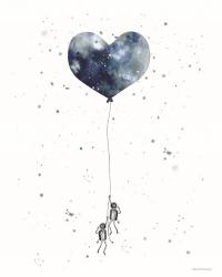 Heart on Balloon | Obraz na stenu