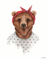 Bear in Bandana | Obraz na stenu