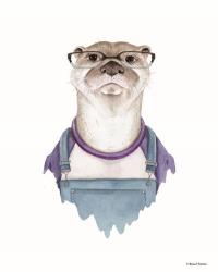 Otter in Overalls | Obraz na stenu