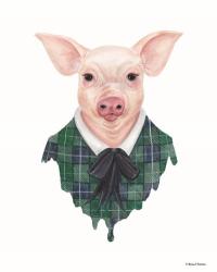 Pig in Plaid | Obraz na stenu