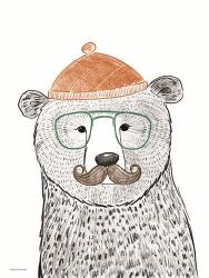 Hipster Bear | Obraz na stenu