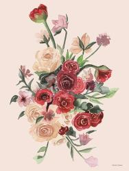 Deep Red Floral Bouquet | Obraz na stenu