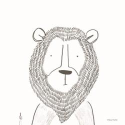 Lion Line Drawing 1 | Obraz na stenu