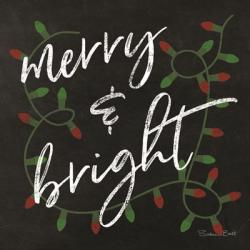 Merry & Bright Chalkboard | Obraz na stenu