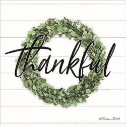 Thankful Boxwood Wreath | Obraz na stenu