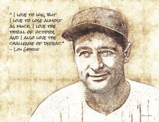 Lou Gehrig Sketch | Obraz na stenu
