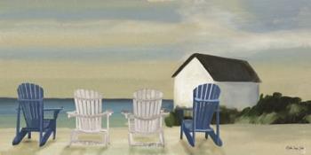 Beach Chairs Panorama | Obraz na stenu