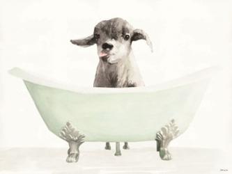 Vintage Tub with Goat | Obraz na stenu