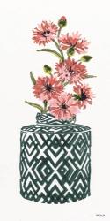 Tile Vase with Bouquet II | Obraz na stenu