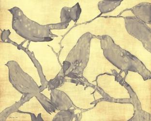 Yellow-Gray Birds 1 | Obraz na stenu