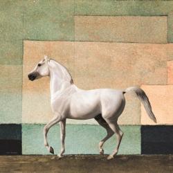 Horse in Abstract Field | Obraz na stenu
