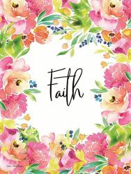 Faith Watercolor Flowers | Obraz na stenu