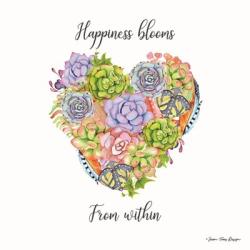 Happiness Blooms Succulents | Obraz na stenu