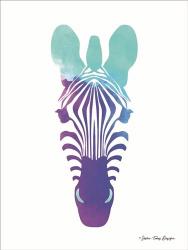Violet and Teal Zebra | Obraz na stenu