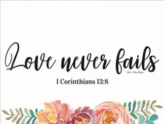 Floral Love Never Fails | Obraz na stenu