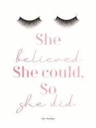 She Believed | Obraz na stenu