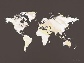 Marble Gold World Map | Obraz na stenu
