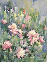 Watercolor Garden of Roses | Obraz na stenu