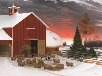 Snowy Farm | Obraz na stenu