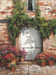Wooden Doorway, Siena | Obraz na stenu