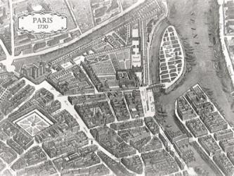 Plan Of Paris, 1730 (I) | Obraz na stenu