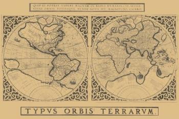 Mercator's World Map, 1524 | Obraz na stenu