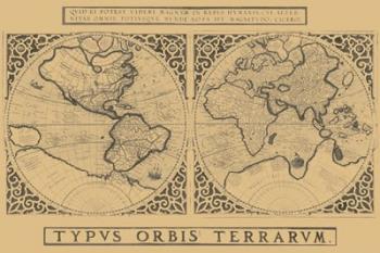 Mercator's World Map, 1524 | Obraz na stenu