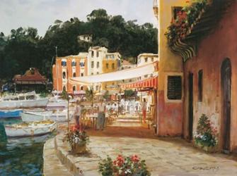 Morning Stroll - Portofino | Obraz na stenu