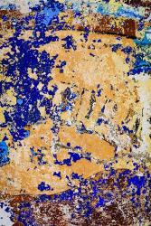 Peeling, Weathered Paint Blue and orange | Obraz na stenu