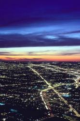 Aerial Night View of Chicago, Illinois, USA | Obraz na stenu