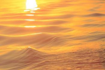 Sunset Colors and Patterns on Small Waves | Obraz na stenu