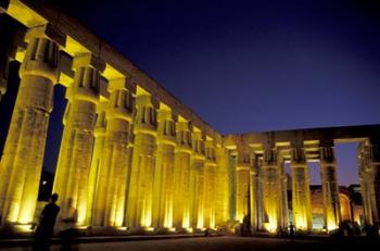 Lotus Columns, Sun Court of Amenhotep III, Luxor, Egypt | Obraz na stenu