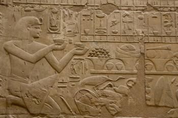Egypt, Luxor, Luxor Temple, Hieroglyphics | Obraz na stenu