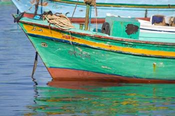 Fishing boats in the Harbor of Alexandria, Egypt | Obraz na stenu