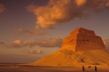 First Pyramid of Pharaoh Snerfu, 4th Dynasty, Meidum, Old Kingdom, Egypt | Obraz na stenu