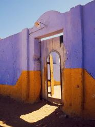 Courtyard Entrance in Nubian Village Across the Nile from Luxor, Egypt | Obraz na stenu
