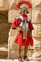 Jordan, Jerash, Reenactor, Roman soldier portrait | Obraz na stenu