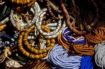 Detail of Beads for Jewelry Making, Makola Market, Accra, Ghana | Obraz na stenu