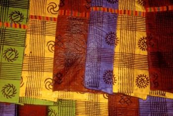 Detail of Adinkra Cloth, Market, Sampa, Brongo-Ahafo Region, Ghana | Obraz na stenu