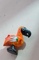 Orange wooden Dodo bird toy, Mauritius | Obraz na stenu