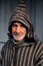 Portrait of Old Muslim Man, Tangier, Morocco, Africa | Obraz na stenu