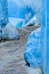 Morocco, Chefchaouen Alley Walkway In Town | Obraz na stenu