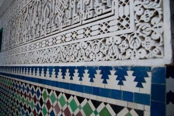 Close up of design on Islamic law courts, Morocco | Obraz na stenu