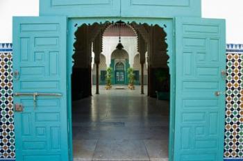 Morocco, Islamic law courts, tile walls, door | Obraz na stenu